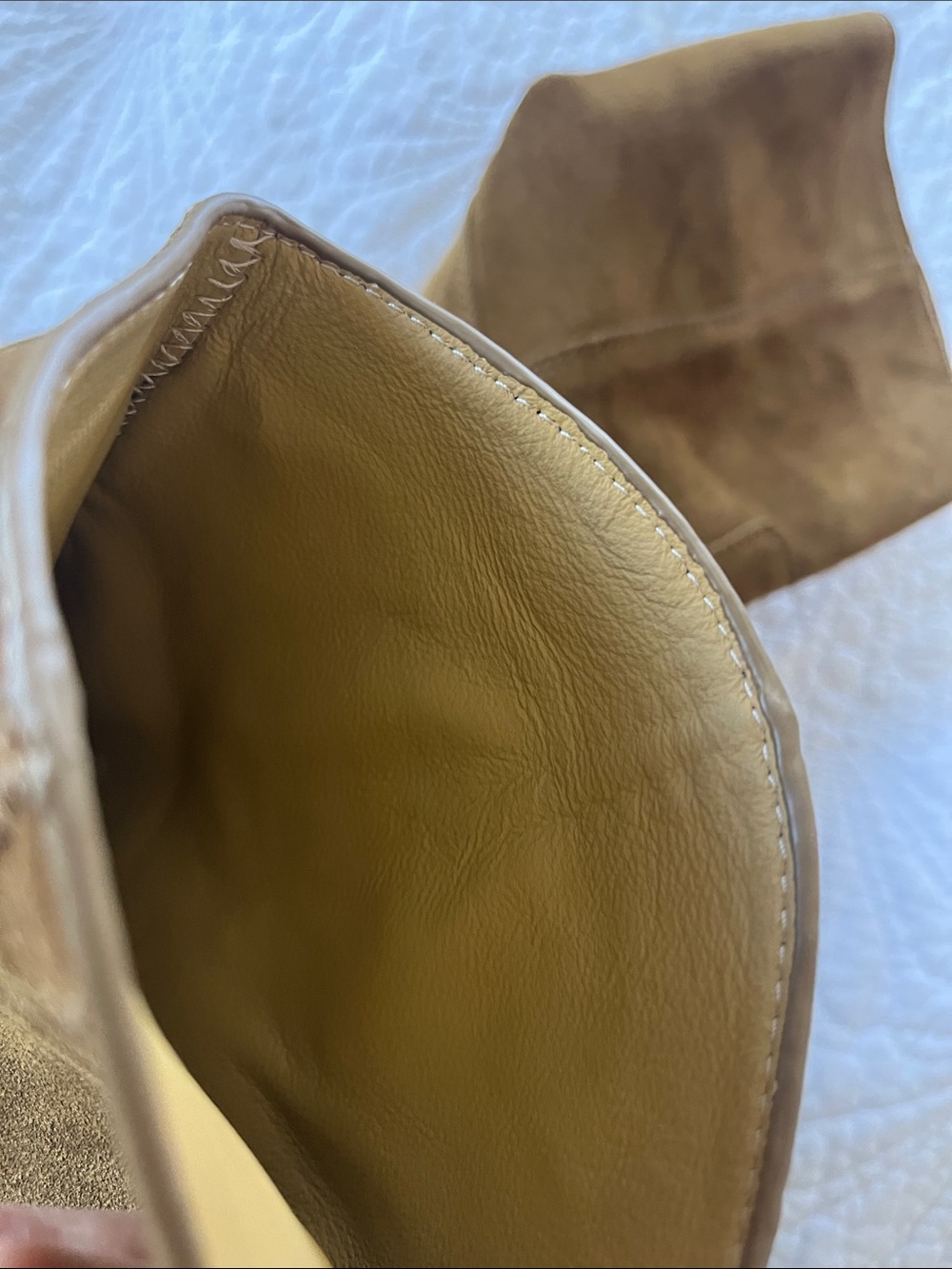 CHANEL Suede Western Ankle Boots in Chestnut - Picture 6 of 8